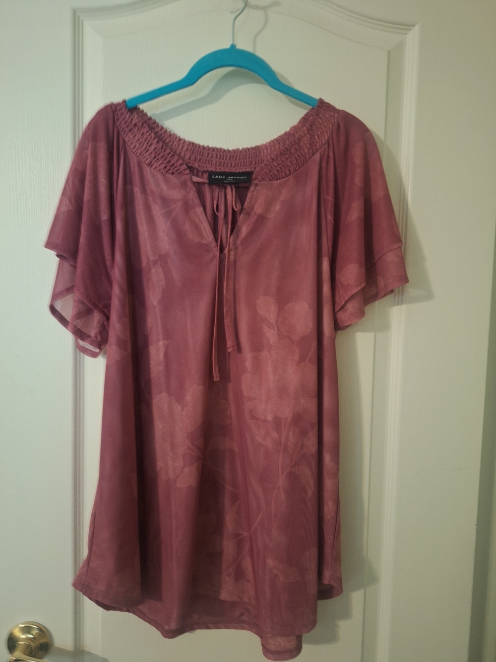 Lane Bryant Mauve Floral Femine Top